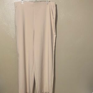 Studio by Torrid size 3 Tall Light Beige Pull On Wide Leg Trousers Pockets NWT